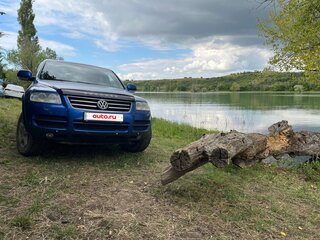 2004 Volkswagen Touareg I, синий, 820000 рублей, вид 2