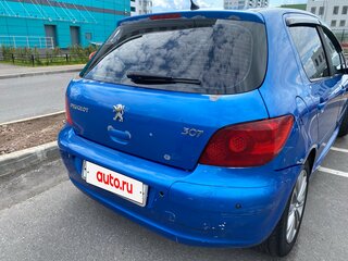 2007 Peugeot 307 I Рестайлинг, синий, 270000 рублей, вид 3
