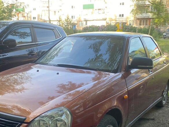 2007 Lada (ВАЗ) Priora I, красный, 230000 рублей - вид 1