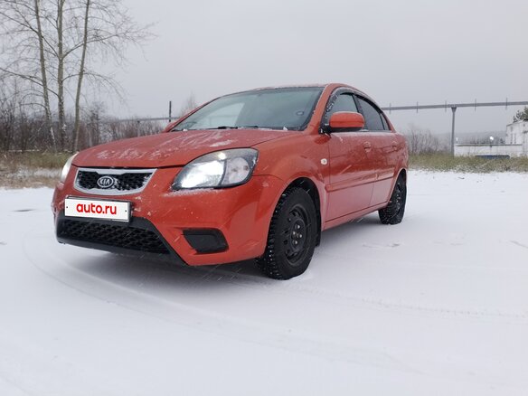 2010 Kia Rio II Рестайлинг, оранжевый, 590000 рублей