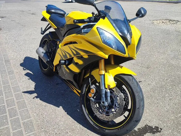 2008 Yamaha YZF-R6, жёлтый, 635000 рублей - вид 4