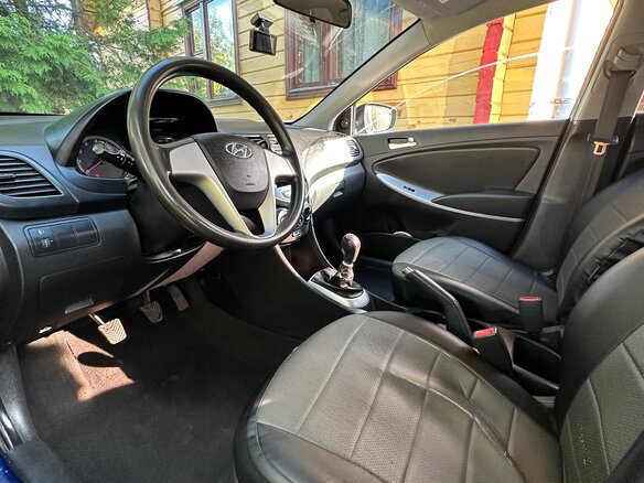 2013 Hyundai Solaris I, синий - вид 6