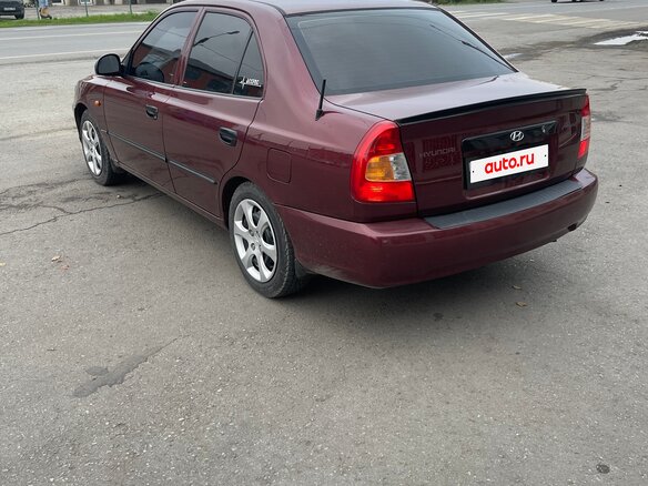 2007 Hyundai Accent ТагАЗ II, красный, 505000 рублей - вид 5