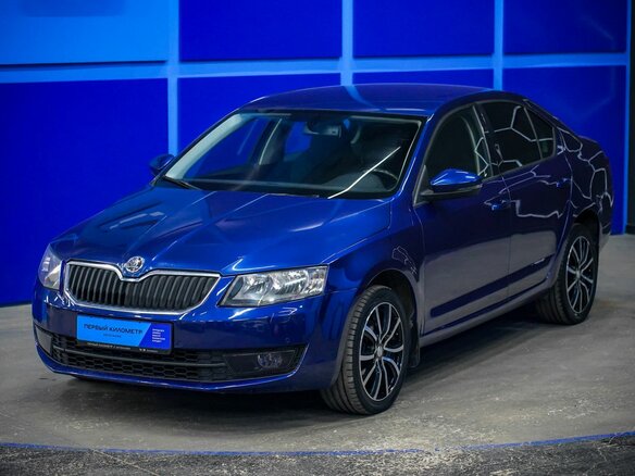 2015 Skoda Octavia III (A7), синий - вид 1