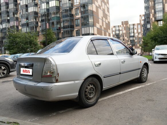 2005 Hyundai Accent ТагАЗ II, серебристый, 250000 рублей - вид 9
