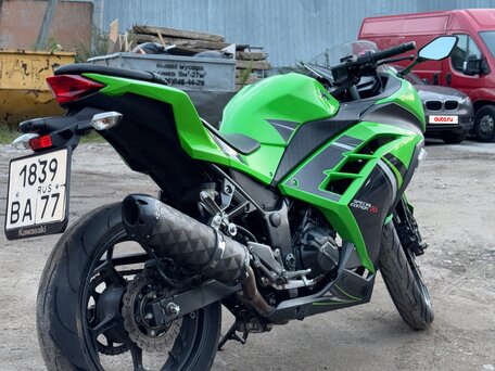 2014 Kawasaki Ninja 300, зелёный, 330000 рублей, вид 5