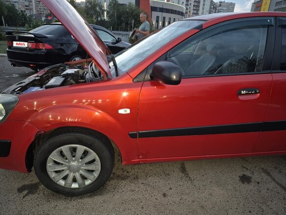 2006 Kia Rio II, красный, 550000 рублей - вид 7