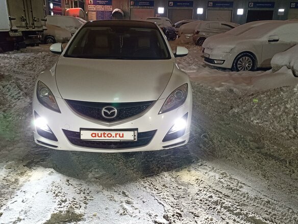 2011 Mazda 6 II (GH) Рестайлинг, белый, 890000 рублей - вид 2