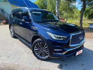 2018 Infiniti QX80 I Рестайлинг 2, синий, 4650000 рублей, вид 1