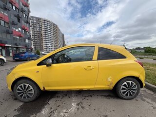 2008 Opel Corsa D, жёлтый, 310000 рублей, вид 4
