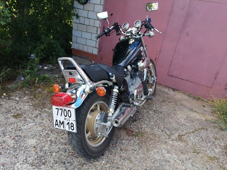 1985 Yamaha XV750 Virago, чёрный, 650000 рублей, вид 1