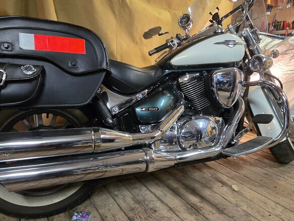 2009 Suzuki Boulevard C50, зелёный, 700000 рублей - вид 6