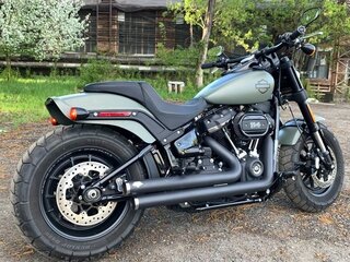 2021 Harley-Davidson Fat Bob, зелёный, 1700000 рублей, вид 2