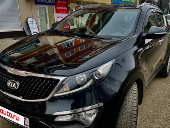 2014 Kia Sportage III Рестайлинг, чёрный, 1275000 рублей