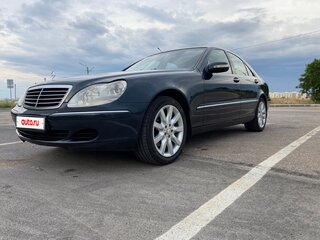 2003 Mercedes-Benz S-Класс 350 IV (W220) Рестайлинг, синий, 900000 рублей, вид 3