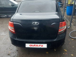 2013 Lada (ВАЗ) Granta I, чёрный, 290000 рублей, вид 3