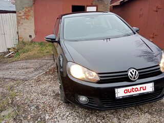 2011 Volkswagen Golf VI, чёрный, 730000 рублей, вид 4