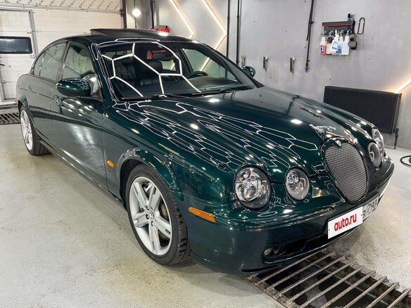2003 Jaguar S-Type R I, чёрный - вид 2