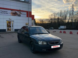2006 Hyundai Accent ТагАЗ II, чёрный, 180000 рублей, вид 2