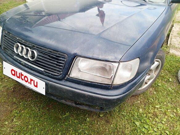 1992 Audi 100 IV (C4), синий, 100000 рублей - вид 8