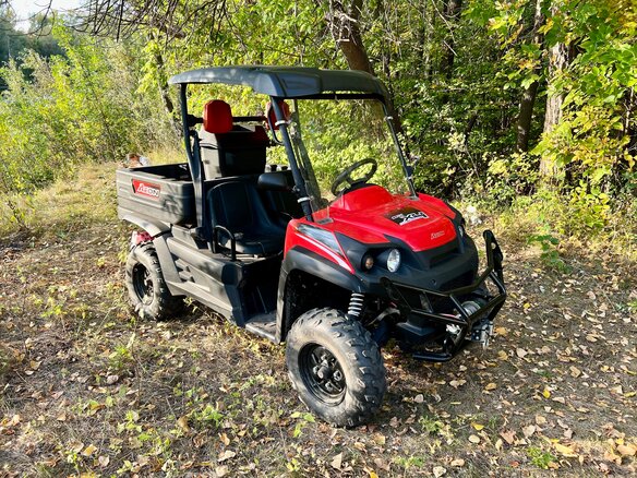 2008 Aeon SXS Cube 350 4WD, красный, 550000 рублей - вид 1