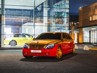 2001 Mercedes-Benz S-Класс 600 Long IV (W220), красный, 1600000 рублей, вид 1