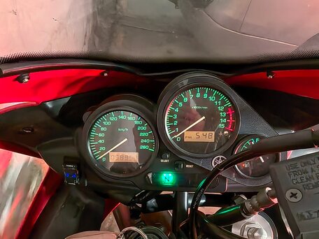 2003 Yamaha FZS600 Fazer, красный, 350000 рублей, вид 3