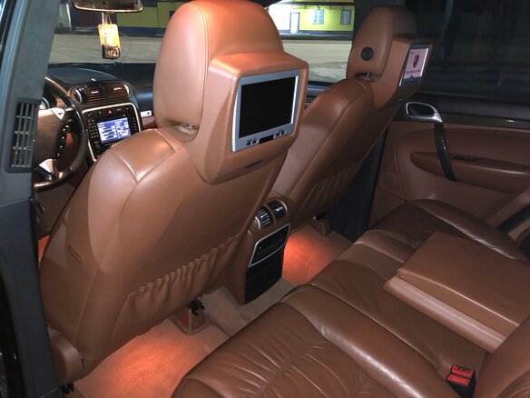 2007 Porsche Cayenne Turbo I Рестайлинг (957), чёрный, 1500000 рублей - вид 18