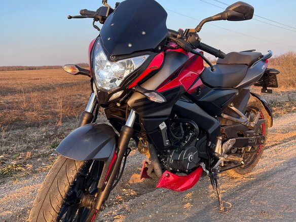 2019 Bajaj Pulsar NS 200, красный, 230000 рублей - вид 2