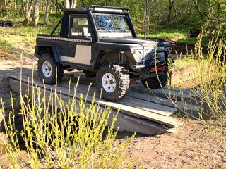 1997 Land Rover Defender 90 I, синий, 1250000 рублей, вид 1