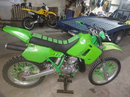 1991 Kawasaki KDX 200, зелёный, 180000 рублей, вид 4