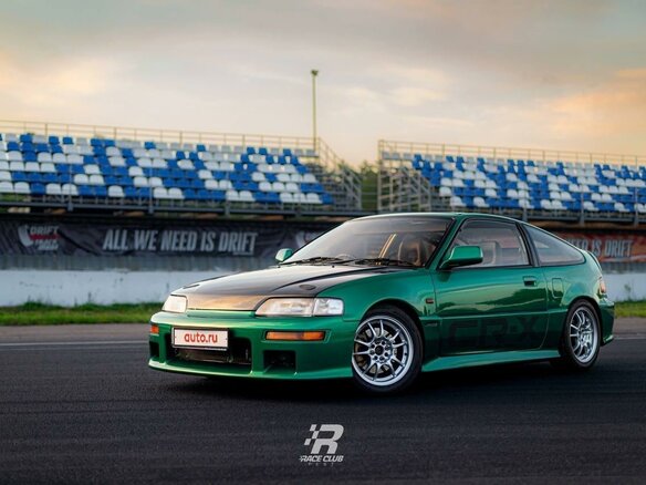1992 Honda CR-X II, зелёный, 1790000 рублей