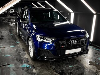 2020 Audi SQ7 I (4M) Рестайлинг, синий, 8800000 рублей, вид 3