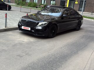 2018 Mercedes-Benz S-Класс 400 d Long VI (W222, C217) Рестайлинг, чёрный, 4100000 рублей, вид 4