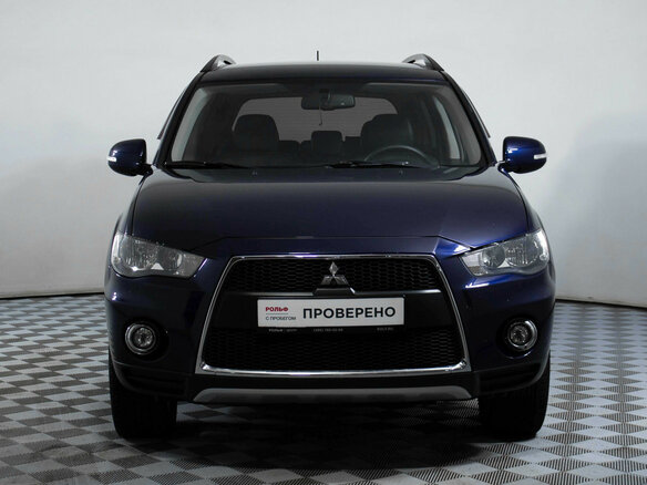 2012 Mitsubishi Outlander II Рестайлинг, синий - вид 1