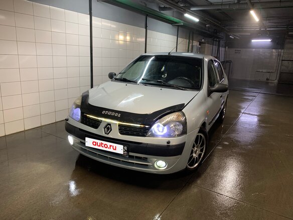 2003 Renault Symbol I Рестайлинг, серый, 300000 рублей - вид 2