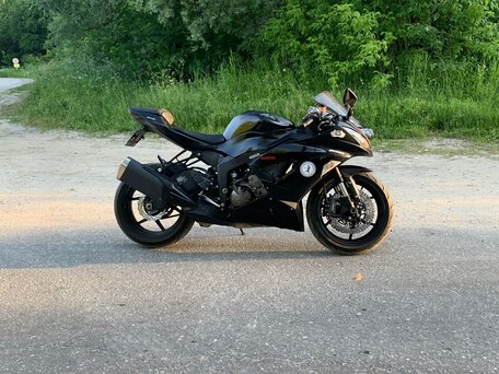 2013 Kawasaki ZX-6 Ninja, чёрный, 800000 рублей, вид 2