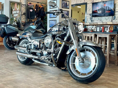 2025 Harley-Davidson Fat Boy, серый, 5000000 рублей, вид 4