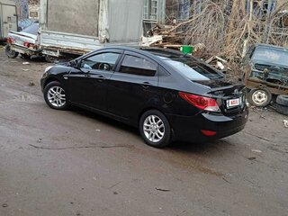 2012 Hyundai Solaris I, чёрный, 970000 рублей, вид 3