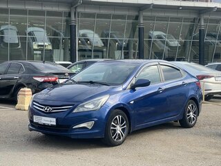 2014 Hyundai Solaris I Рестайлинг, синий, 720000 рублей, вид 3