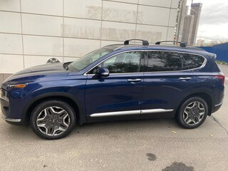 2021 Hyundai Santa Fe IV Рестайлинг, синий, 4209000 рублей, вид 4