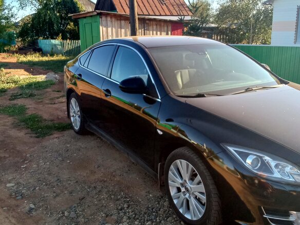 2008 Mazda 6 II (GH), чёрный, 980000 рублей