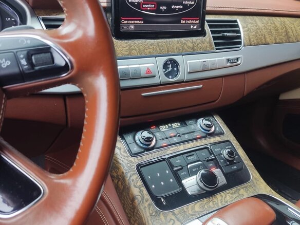 2011 Audi A8 Long III (D4), коричневый, 3500000 рублей - вид 10