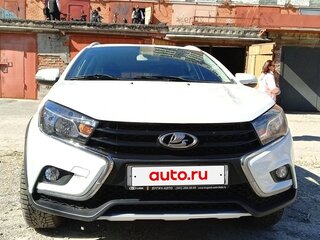 2018 Lada (ВАЗ) Vesta SW Cross I, белый, 870000 рублей, вид 1