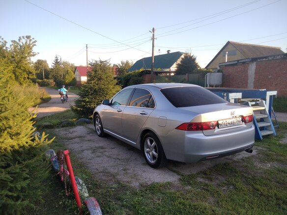 2003 Honda Accord VII, серебристый, 650000 рублей - вид 5