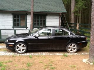 2008 Jaguar X-Type I Рестайлинг, чёрный, 1000000 рублей, вид 2