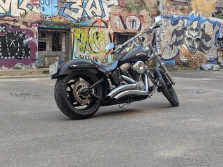 2003 Harley-Davidson Softail Standard, чёрный, 680000 рублей, вид 4