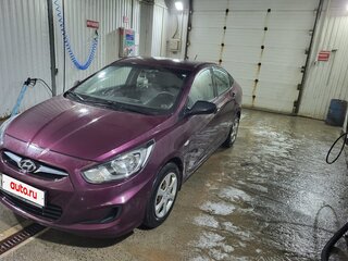 2011 Hyundai Solaris I, фиолетовый, 650000 рублей, вид 2
