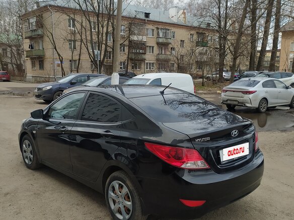 2014 Hyundai Solaris I, чёрный, 599000 рублей - вид 6