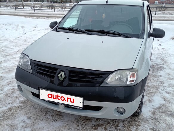 2008 Renault Logan I, серый, 400000 рублей - вид 1
